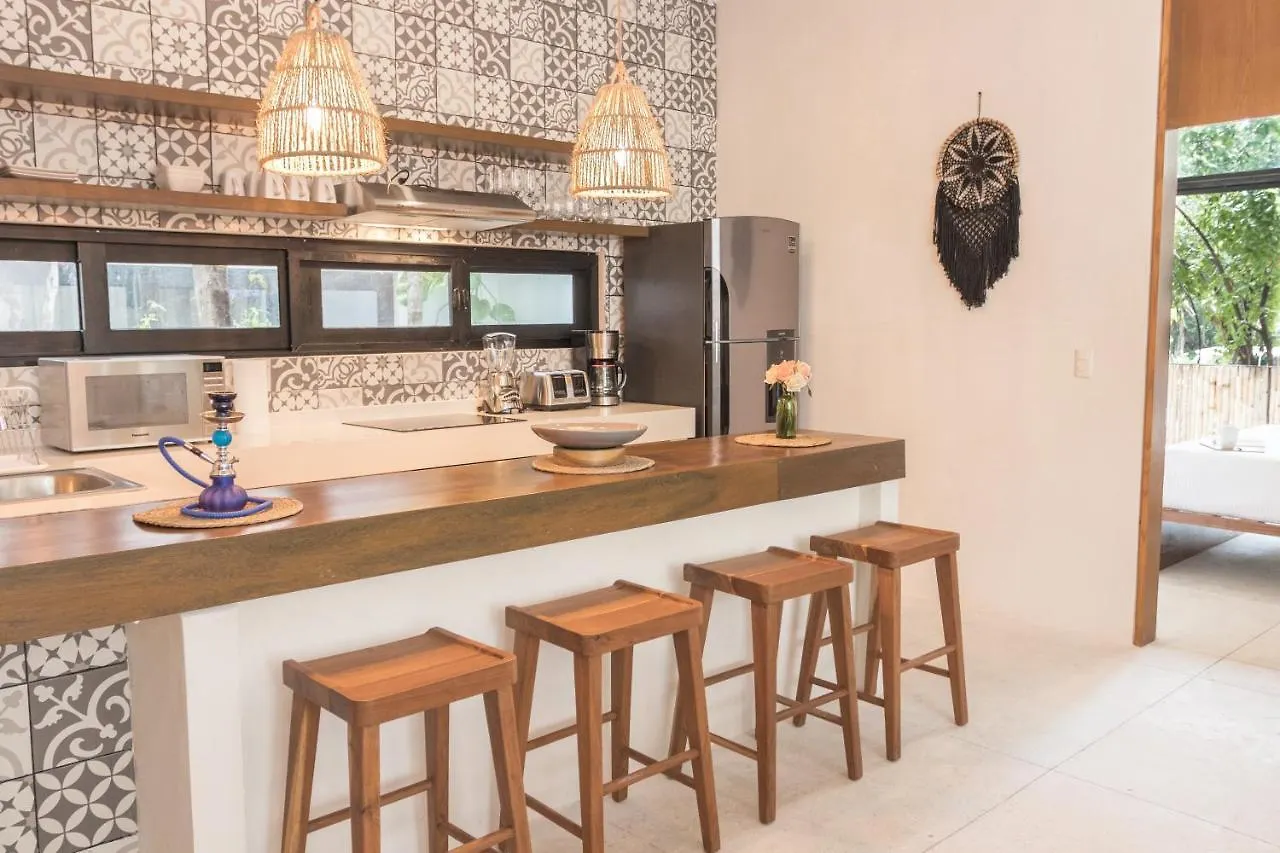 Lovely & Boho-Style 2Br Apartment Aldea Zama Insta-Worthy Pool, Uncovered Patio & Terrace Tulum 0*,