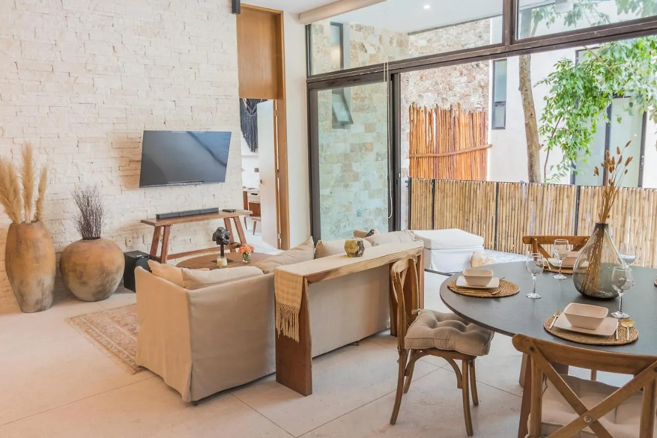 Lovely & Boho-Style 2Br Apartment Aldea Zama Insta-Worthy Pool, Uncovered Patio & Terrace Tulum