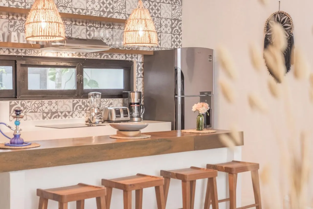 Lovely & Boho-Style 2Br Apartment Aldea Zama Insta-Worthy Pool, Uncovered Patio & Terrace Tulum México