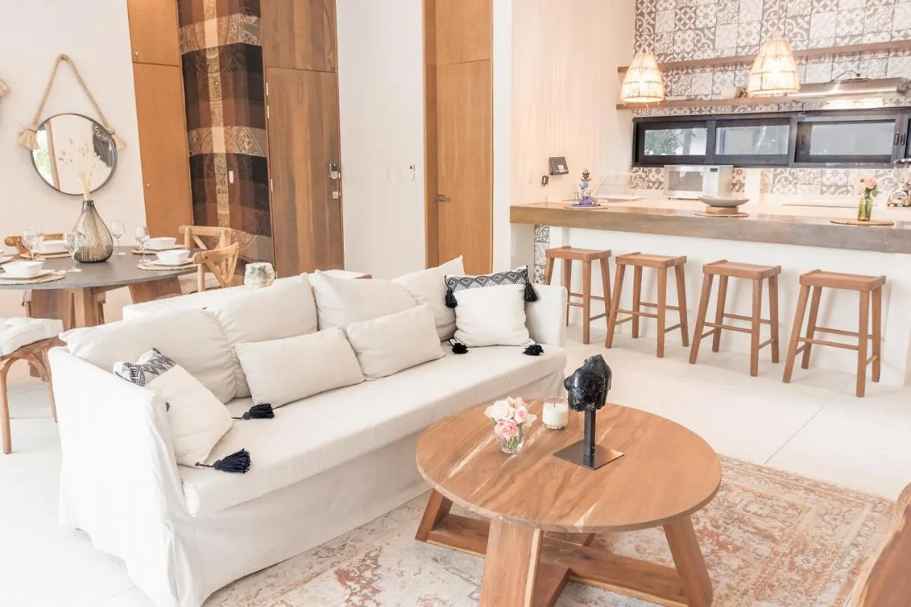 Lovely & Boho-Style 2Br Apartment Aldea Zama Insta-Worthy Pool, Uncovered Patio & Terrace Tulum