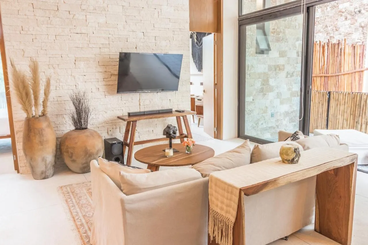 Lovely & Boho-Style 2Br Apartment Aldea Zama Insta-Worthy Pool, Uncovered Patio & Terrace Tulum
